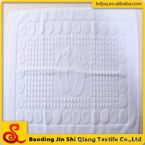 Gaoyang Supply Quality Thick Pure Cotton Jacquard Hotel Bath Mat, Jacquard Hotel Floor Towel